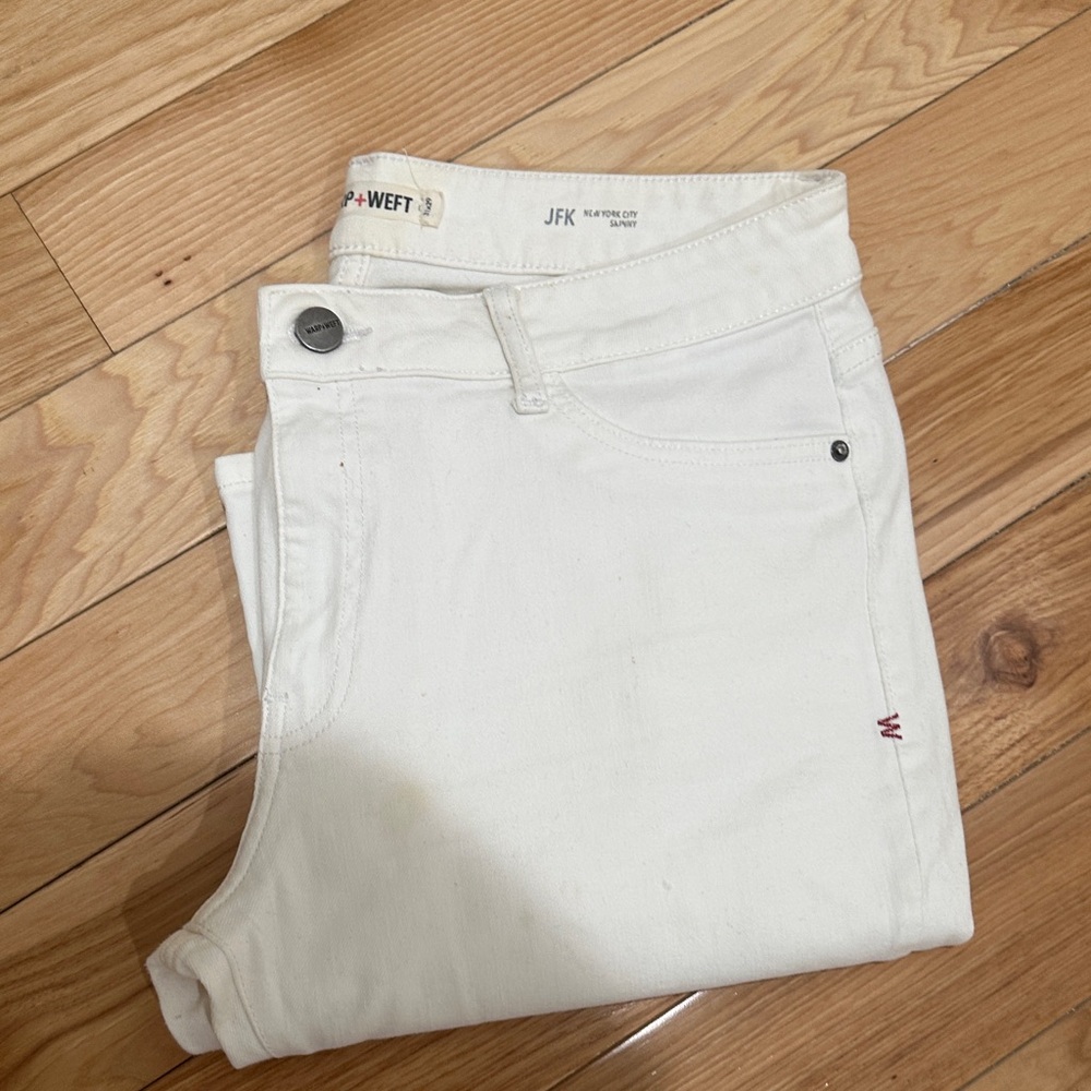 White Skinny Jeans - High-Rise Slim Fit